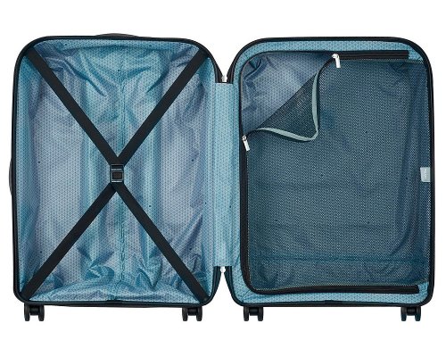Suitcase Delsey Binalong 4-wheel, 53x75x30 cm, black (00310182100)