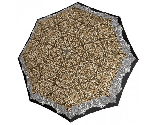 Зонт автоматический Doppler Fiber Magic 3x3x29 см, леопардовый (746165SLE)