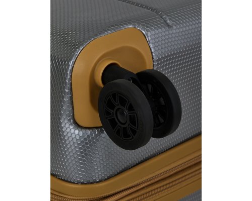 Suitcase Echolac Atlas Pro 4-wheel, 52x75x30 cm, silver (1124TS080919280)