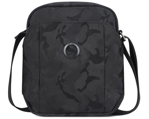 Shoulder bag Delsey Picpus, 18x21.5x6 cm, black camouflage (00335411210)