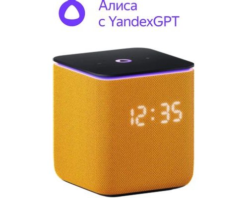 Колонка умная Яндекс Станция Миди 24Вт, с Алисой на YaGPT, оранжевый (2005079)