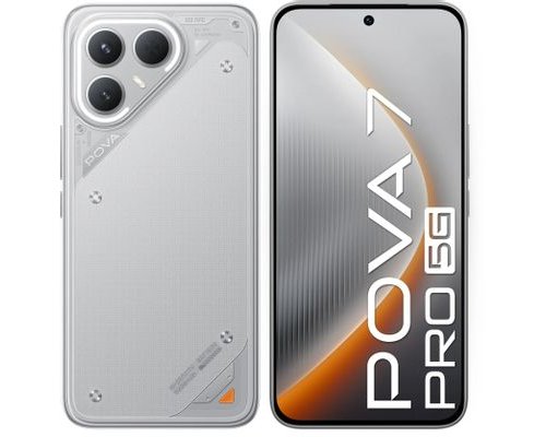 Smartphone Tecno Pova 7 Pro 5G 12/256Gb, NFC, OLED, 144Hz, 6000mAh, Grey (2114276)