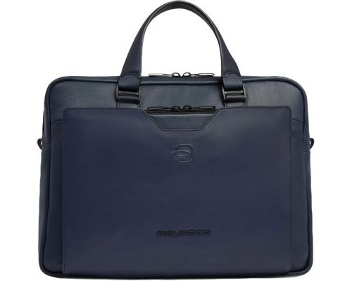 Men's business bag Piquadro Ael, genuine leather, blue (2136422)