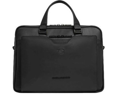 Men's business bag Piquadro Ael, genuine leather, black (2136424)