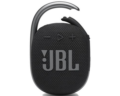 Колонка портативная JBL Clip 4, 5Вт, черный [jblclip4blk]