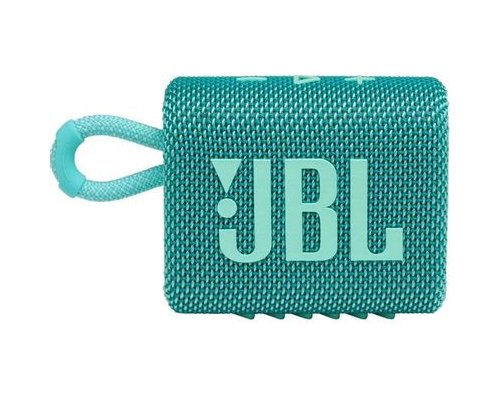 Колонка портативная JBL GO 3, 4.2Вт, бирюзовый [jblgo3teal]