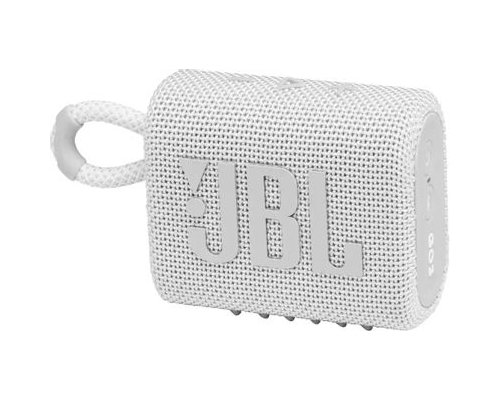 Колонка портативная JBL GO 3, 4.2Вт, белый [jblgo3wht]