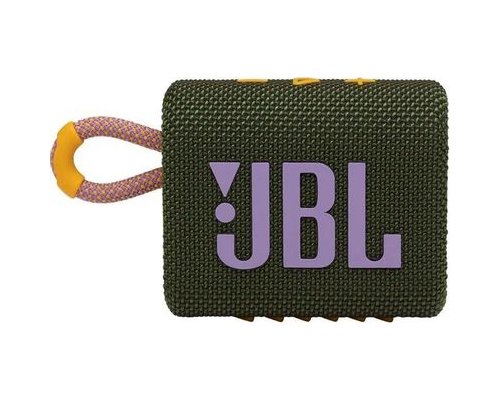 Колонка портативная JBL GO 3, 4.2Вт, зеленый [jblgo3grn]