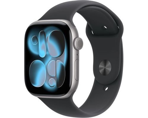 Смарт-часы Apple Watch Series 11 A3333, 46мм, черный/серый космос (2155877)