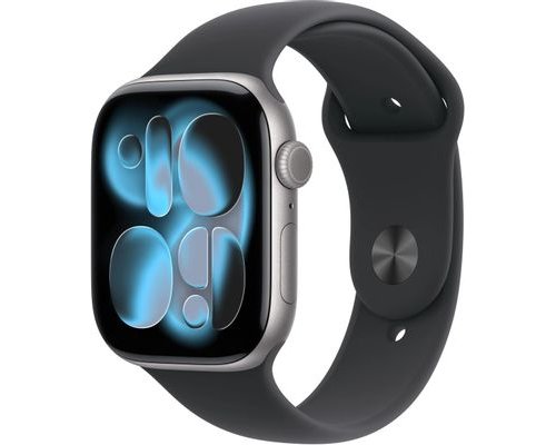 Смарт-часы Apple Watch Series 11 A3333, 46мм, черный/серый космос (2146663)