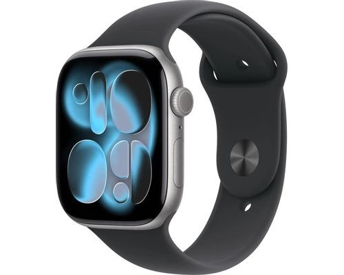 Смарт-часы Apple Watch Series 11 A3333, 46мм, черный/серый космос (2155875)