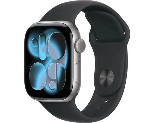 Смарт-часы Apple Watch Series 11 A3331, 42мм, черный/серый космос (2146641)