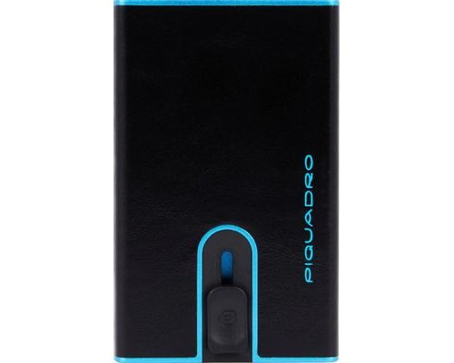 Кардхолдер Piquadro Blue Square, черный, натуральная кожа