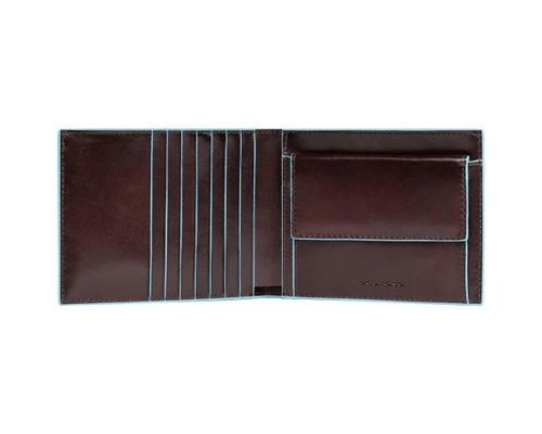 Wallet for men Piquadro Blue Square, genuine leather, brown (472405)