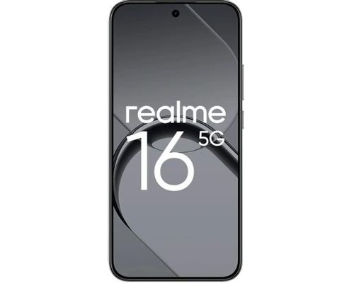 Смартфон Realme 16 5G 8/256Gb, RMX5171, NFC, AMOLED, 120Гц, 7000мAч, черный (2176153)