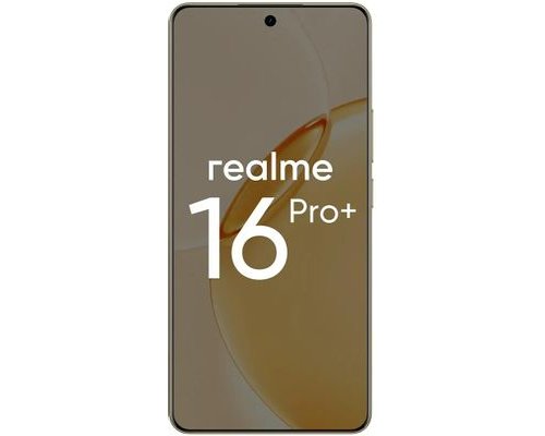 Смартфон Realme 16 Pro+ 8/256Gb, RMX5131, NFC, AMOLED, 144Гц, 7000мAч, золотистый (2164984)