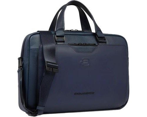Men's business bag Piquadro Ael, genuine leather, blue (2136422)
