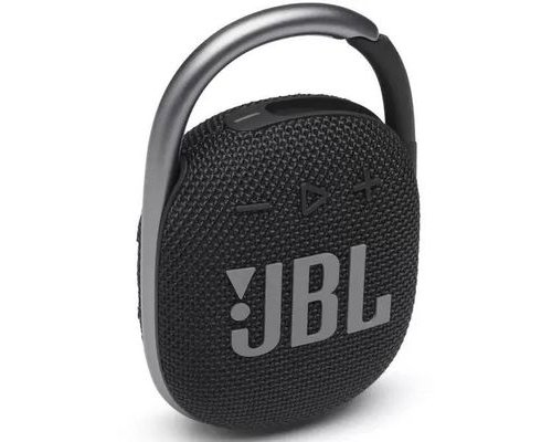 Колонка портативная JBL Clip 4, 5Вт, черный [jblclip4blk]