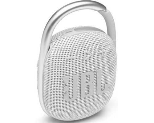 Portable acoustics JBL Clip 4, 5W, white [jblclip4wht]