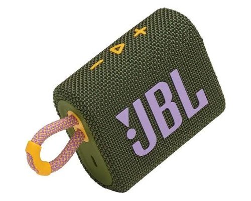 Колонка портативная JBL GO 3, 4.2Вт, зеленый [jblgo3grn]