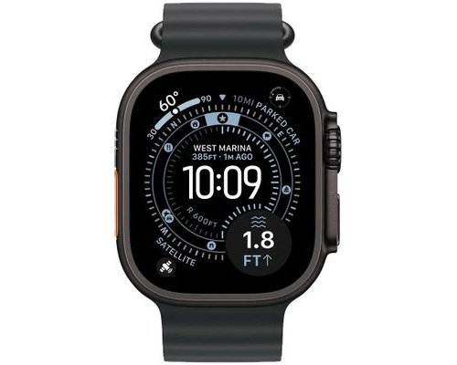 Смарт-часы Apple Watch Ultra 3 2025 A3281, 49мм, черный/черный титан (2150248)