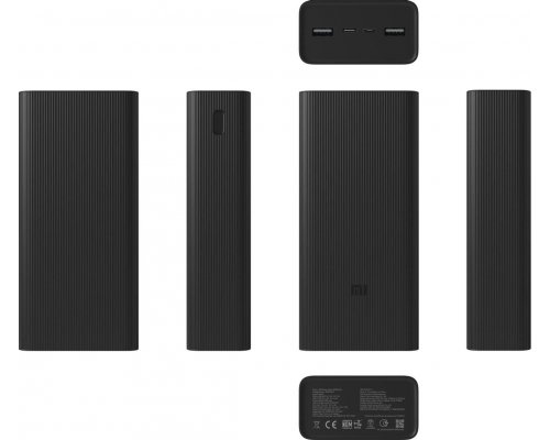 Аккумулятор внешний Xiaomi, черный, 30000мAч