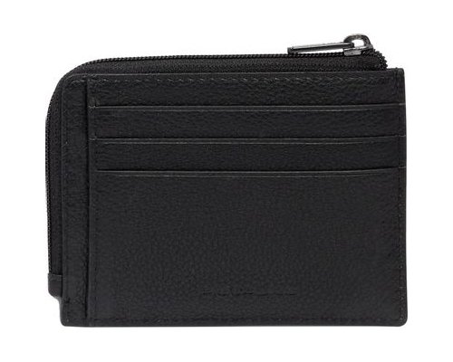 Case for credit card Piquadro Cronus, 11x1x8 cm, genuine leather, black (PP4822S134R/N)