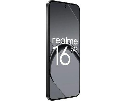 Смартфон Realme 16 5G 8/256Gb, RMX5171, NFC, AMOLED, 120Гц, 7000мAч, черный (2176153)