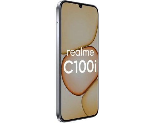 Смартфон Realme C100i 4/128Gb, RMX5377, NFC, IPS, 120Гц, 7000мAч, серебристый (2176158)
