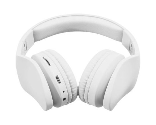 Наушники Digma BT-17, Bluetooth, накладные, белый (1930380)