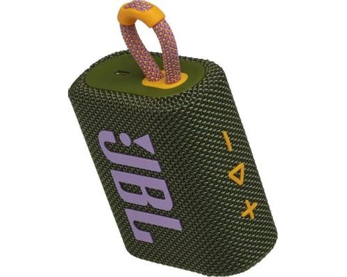 Колонка портативная JBL GO 3, 4.2Вт, зеленый [jblgo3grn]
