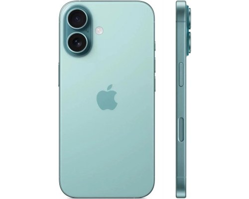 Смартфон Apple iPhone 16 128Gb, A3287, бирюзовый