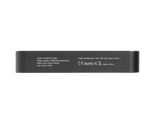 Battery external Cactus CS-PBFSTA-10000, 10000mAh, grey (2070658)