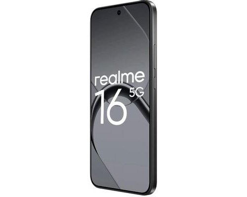 Смартфон Realme 16 5G 8/256Gb, RMX5171, NFC, AMOLED, 120Гц, 7000мAч, черный (2176153)