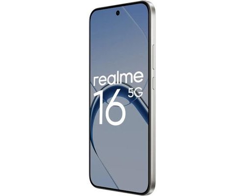 Смартфон Realme 16 5G 8/256Gb, RMX5171, NFC, AMOLED, 120Гц, 7000мAч, белый (2176156)