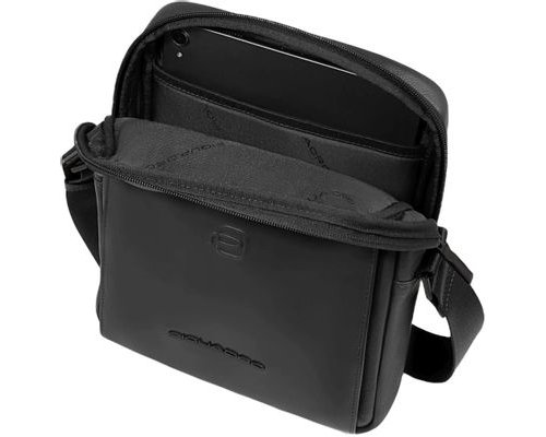 Сумка мужская Piquadro Ael, кожа натуральная, черный (2136392)
