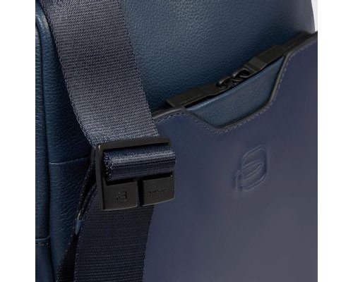 Men's bag Piquadro Ael, genuine leather, blue (2136391)