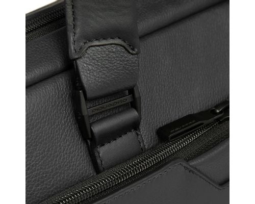 Men's business bag Piquadro Ael, genuine leather, black (2136424)