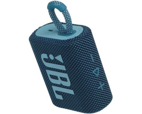 Колонка портативная JBL GO 3, 4.2Вт, синий [jblgo3blu]