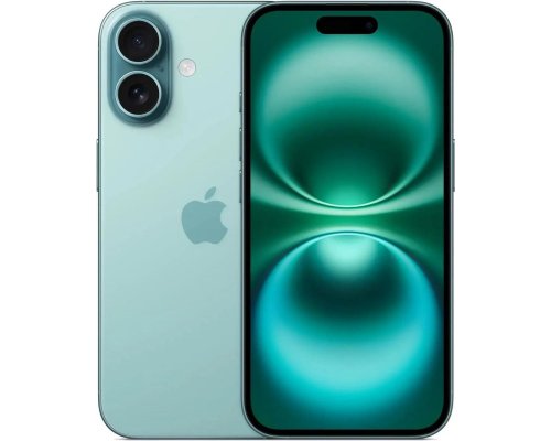 Смартфон Apple iPhone 16 128Gb, A3287, бирюзовый