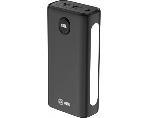 External battery Cactus CS-PBFSJA-30000, 30000mAh, black (2032372)
