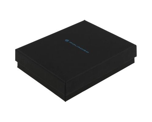 Men's wallet Piquadro Blue Square, genuine leather, black [pu257b2r/n]