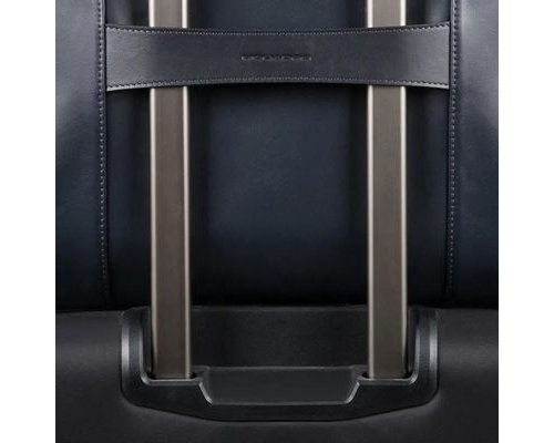 Men's bag Piquadro Urban, 43x13x30 cm, genuine leather, grey/black (1166953)