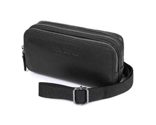 Клатч мужской Piquadro Black Square, натуральная кожа, черный
