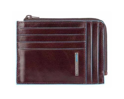 Credit card case Piquadro Blue Square, genuine leather, brown (442724)