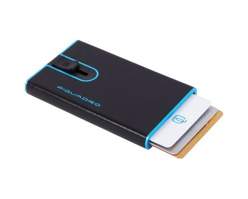Кардхолдер Piquadro Blue Square, черный, натуральная кожа