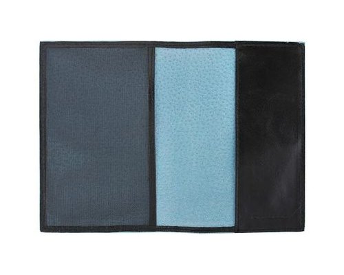 Passport cover Piquadro Blue Square, genuine leather, black (1499842)