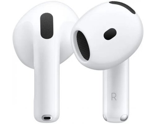 Наушники Apple AirPods 4 A3050,A3053,A3058, Bluetooth, вкладыши, белый [mxp63za/a]