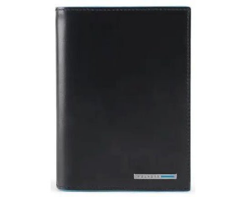 Обложка для документов Piquadro Blue Square, натуральная кожа, черный (1554592)