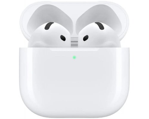 Наушники Apple AirPods 4 A3050,A3053,A3058, Bluetooth, вкладыши, белый [mxp63za/a]